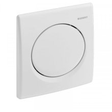 Geberit Samba pneumatic urinal flush plate - alpine white (241.911.11.1)