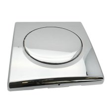 Geberit Samba pneumatic urinal flush plate - chrome (241.319.21.1)