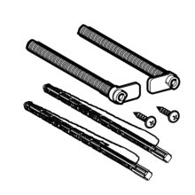 Geberit Set of Actuator Rods for Alpha Concealed Cistern (244.879.00.1)