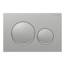 Geberit Sigma 20 Screwable Dual Flush Plate - Brushed Stainless Steel (115.889.SN.1)