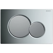 Geberit Sigma01 dual flush plate - brushed/matt chrome (115.770.KA.5)