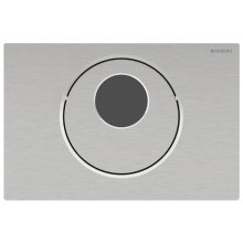 Geberit Sigma10 Automatic/Touchless Dual Flush Plate- Brushed Chrome (115.856.SN.6)