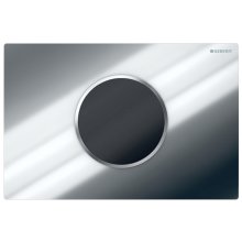 Geberit Sigma10 Automatic/Touchless Dual Flush Plate - Battery Operation - Chrome (115.908.KH.6)