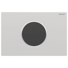 Geberit Sigma10 Automatic/Touchless Dual Flush Plate - Battery Operation - Matt Chrome (115.908.JQ.6)