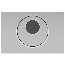 Geberit Sigma10 Automatic/Touchless Dual Flush Plate - Mains Operation - Brushed Chrome (115.890.SN.6)