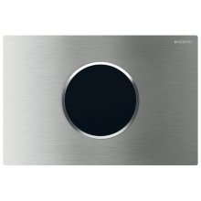 Geberit Sigma10 Automatic/Touchless Dual Flush Plate - Mains Operation - Brushed Chrome (115.907.SN.6)