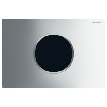 Geberit Sigma10 Automatic/Touchless Dual Flush Plate - Mains Operation - Gloss Chrome (115.907.KH.6)