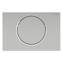 Geberit Sigma10 Electronic Single Flush Plate - Battery Operation With Bluetooth - Brushed Chrome (115.869.SN.6)