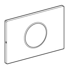 Geberit Sigma10 flush plate - white/matt chrome (242.782.KL.1)
