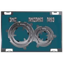 Geberit Sigma21 Customisable Dual Flush Plate - Customised / Chrome (115.884.00.1)