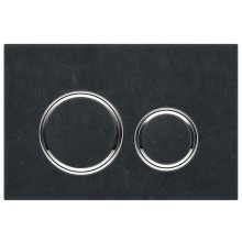 Geberit Sigma21 Dual Flush Plate - Mustang Slate / Chrome (115.884.JM.1)