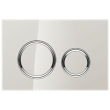Geberit Sigma21 Dual Flush Plate - Sand Grey / Chrome (115.884.JL.1)