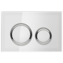 Geberit Sigma21 Dual Flush Plate - White / Chrome (115.884.SI.1)