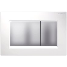 Geberit Sigma30 dual flush plate - white/matt chrome (115.883.KL.1)