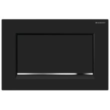 Geberit Sigma30 Stop-And-Go Flush Plate - Matt Black/Gloss Chrome (115.893.14.1)