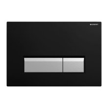 Geberit Sigma40 dual flush plate - black/alpine white (115.600.KR.1)