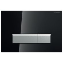 Geberit Sigma40 dual flush plate - black glass (242.601.SJ.1)