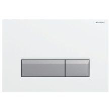 Geberit Sigma40 dual flush plate - brushed alpine white (242.601.KQ.1)