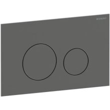 Geberit Sigma40 Dual Flush Plate - Round - Brushed Black Chrome (115.628.QD.1)