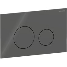 Geberit Sigma40 Dual Flush Plate - Round - Lava Glass (115.628.JK.1)