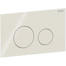 Geberit Sigma40 Dual Flush Plate - Round - Sand Grey Glass (115.628.JL.1)