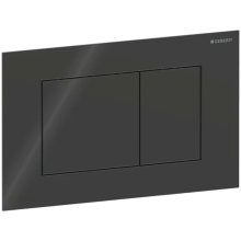 Geberit Sigma40 Dual Flush Plate - Square - Black Glass (115.629.SJ.1)