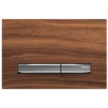 Geberit Sigma50 Dual Flush Plate - Chrome / Black Walnut (115.788.JX.2)