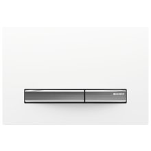 Geberit Sigma50 Dual Flush Plate - Chrome / White (115.788.11.2)