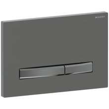 Geberit Sigma50 Dual Flush Plate - Square - Black Chrome - Brushed Black Chrome (115.671.QD.2)