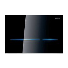 Geberit Sigma80 Dual Flush Plate - Black Glass (242.618.SG.1)