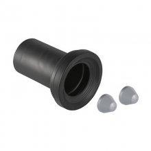 Geberit straight connector with sleeve and cover caps (152.425.46.1)