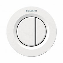 Geberit Type 01 dual flush button - alpine white (116.042.11.1)