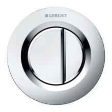 Geberit Type 01 Pnuematic Dual Flush Button - For Sigma Concealed Cistern - Matt Chrome - Plated (116.043.46.1)