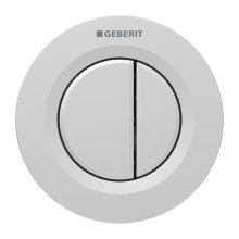 Geberit Type 01 Pneumatic Dual Flush Button - Matt Chrome (116.042.JQ.1)