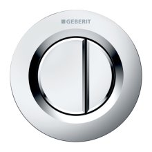 Geberit Type 01 Pnuematic Dual Flush Button - Matt Chrome - Plated (116.042.46.1)