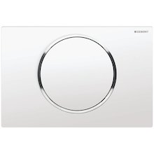 Geberit Type 10 Flush Plate - White/Gloss Chrome (115.758.KJ.5)
