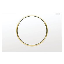 Geberit Type 10 Flush Plate - White/Gold (115.758.KK.5)