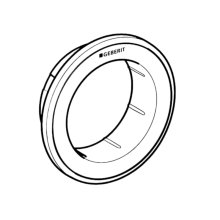 Geberit Type 10 Furniture Actuator Collar - Black/Chrome (242.964.KM.1)