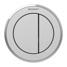 Geberit Type 10 Pneumatic Dual Flush Button - Furniture Actuator - Matt Chrome (116.057.JQ.1)