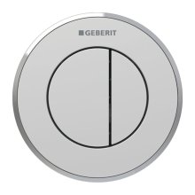 Geberit Type 10 Pneumatic Dual Flush Button - Matt Chrome / Gloss Chrome (116.055.JQ.1)