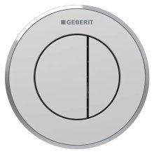 Geberit Type 10 Pneumatic Dual Flush Button - Sigma Concealed Cistern - Matt Chrome / Gloss Chrome (116.056.JQ.1)