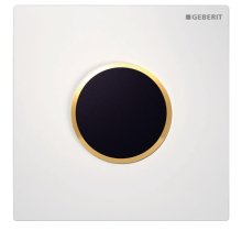 Geberit Type 10 urinal cover plate - white/gold (241.925.KK.1)