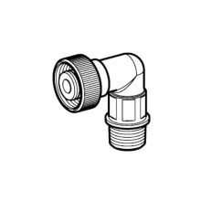 Geberit urinal control 1/2" connecting nipple - bent (242.131.00.1)