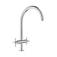 Buy New: Grohe Atrio Two Handle Sink Mixer 1/2" - Chrome (30362000)