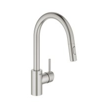 Buy New: Grohe Concetto Single Lever Sink Mixer - Supersteel (31483DC2)