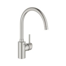 Buy New: Grohe Concetto Single Lever Sink Mixer - Supersteel (32661DC3)