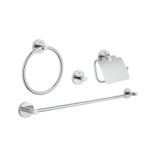 Grohe Essentials 4-in-1 Master Bathroom Accessories Set - Chrome (40776001)