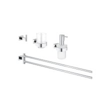 Grohe Essentials Cube 4-in-1 Bathroom Accessories Set - Chrome (40847001)
