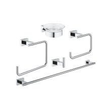 Grohe Essentials Cube Master Bathroom Accesories Set 5-in-1 - Chrome (40758001)