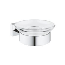 Buy New: Grohe Essentials Cube Soap Dish With Holder - Chrome (40754001)